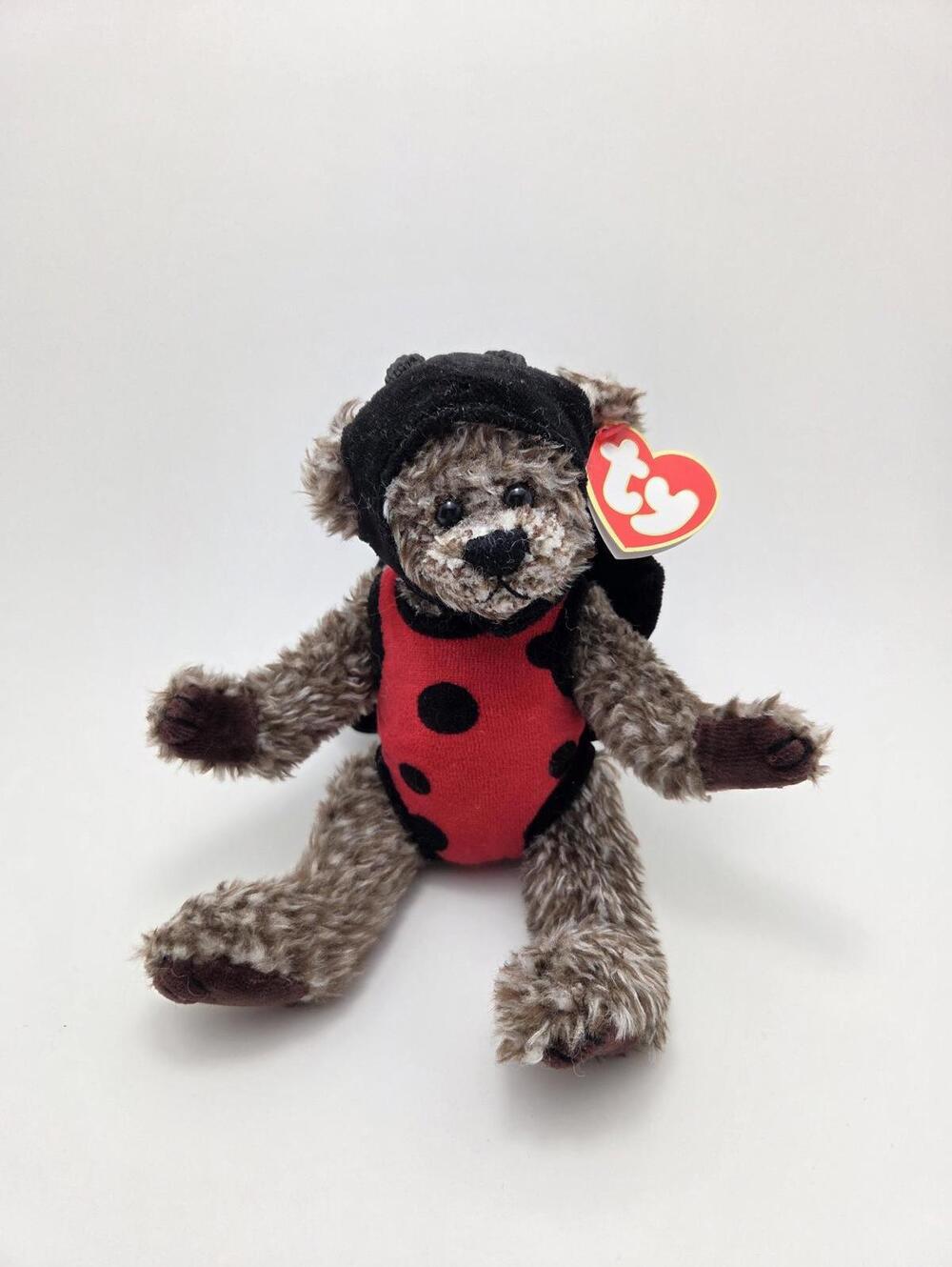 Ty Attic Treasures Collection “Bugsy” the Ladybug Bear (6 inch)